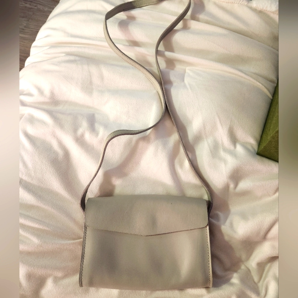 Light gray Leather crossbody bag